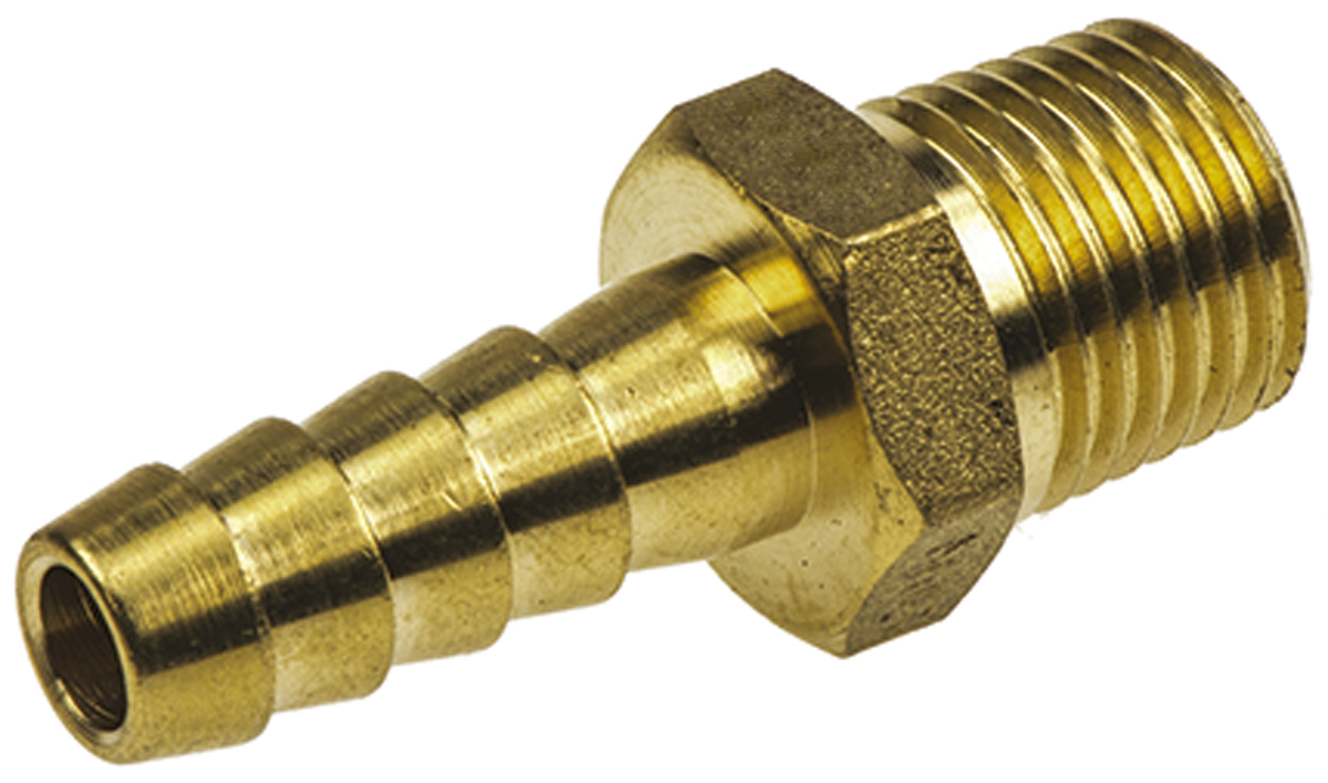 RS PRO Hose Connector Hose Tail Adaptor, G 1/4in 5/16in ID