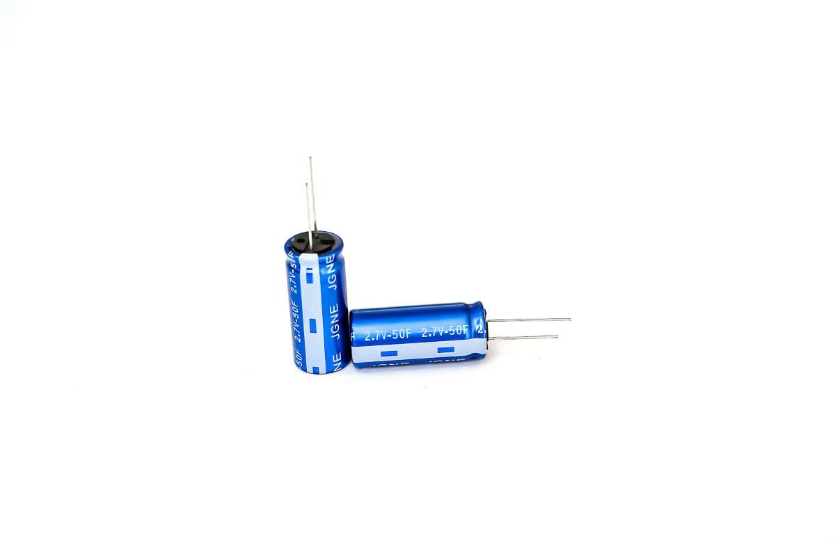 RS PRO 50F Supercapacitor -20 → +80% Tolerance 2.7V dc, Through Hole
