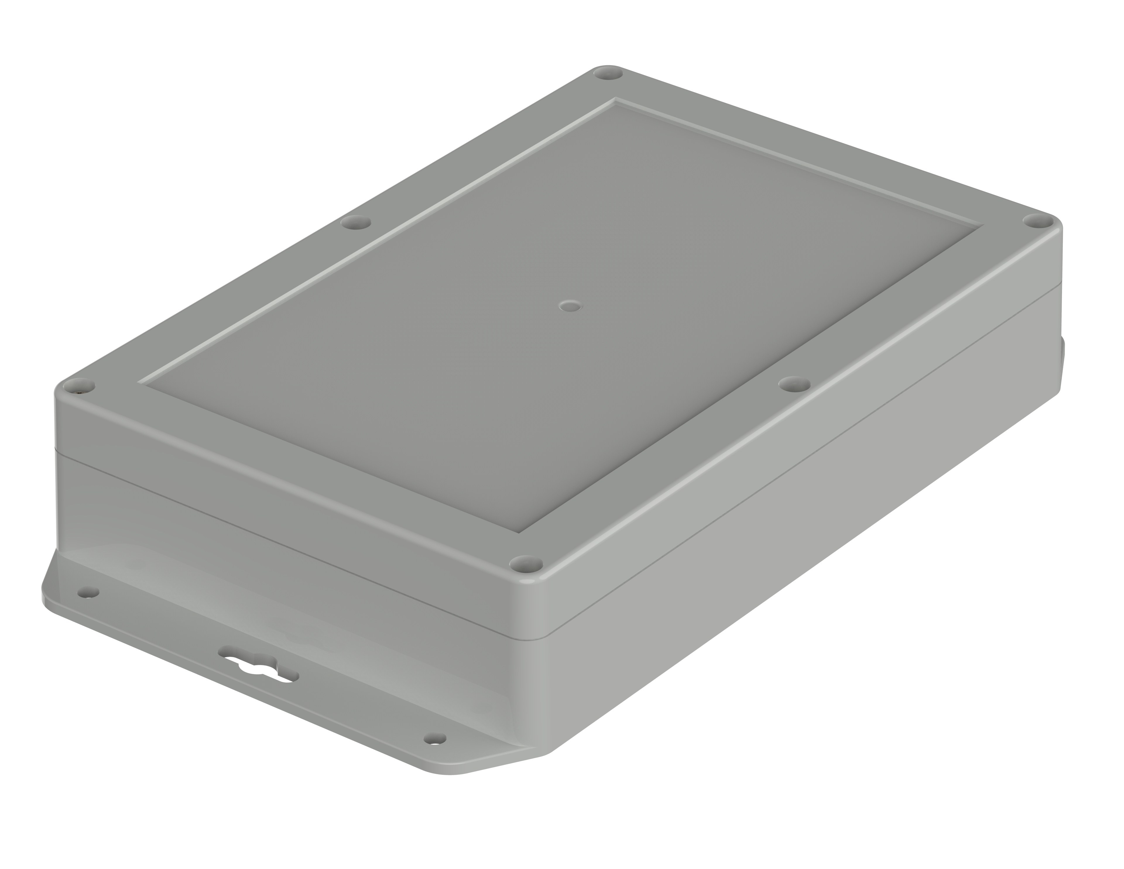 Bopla Euromas X Series Light Grey ABS Enclosure, IP66, IP68, IK07, Flanged, Light Grey Lid, 209.7 x 139.8 x 45.1mm