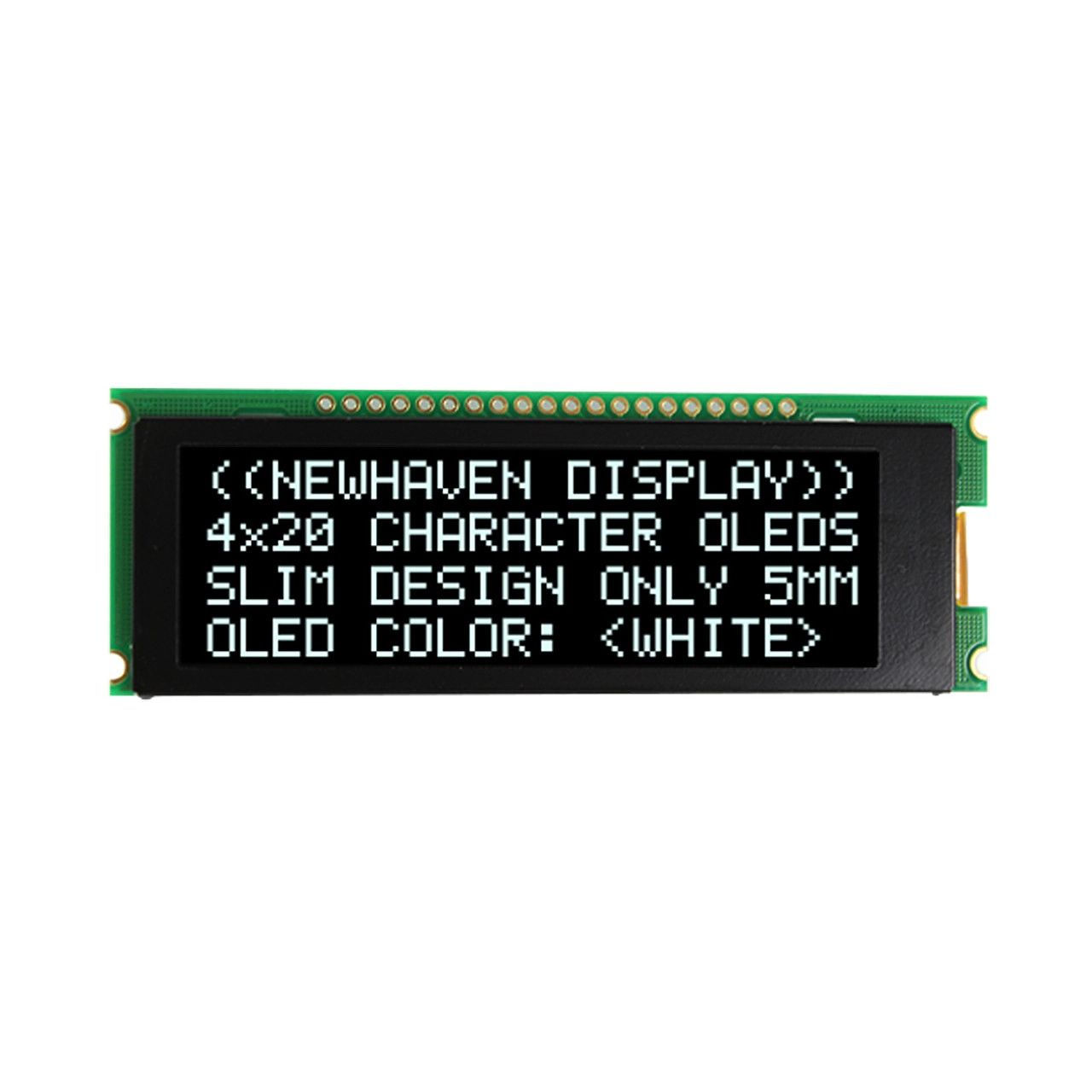 NEWHAVEN DISPLAY INTERNATIONAL White OLED Display I2C, Parallel, SPI Interface