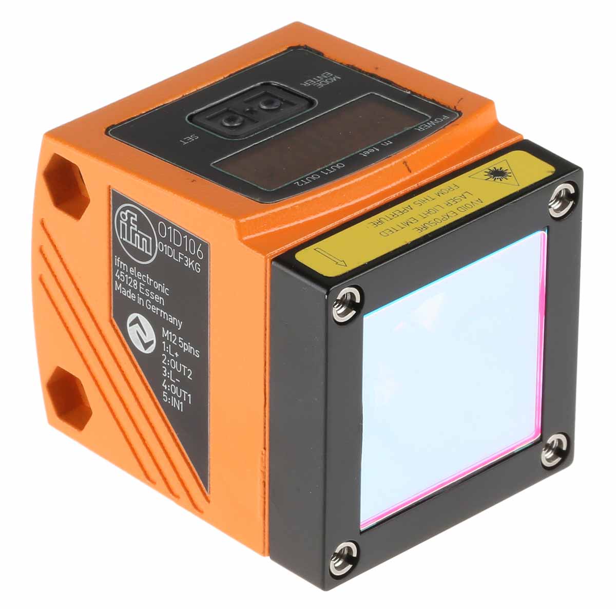 ifm electronic Background Suppression Distance Sensor, Block Sensor, 1 mm → 75 m Detection Range IO-LINK
