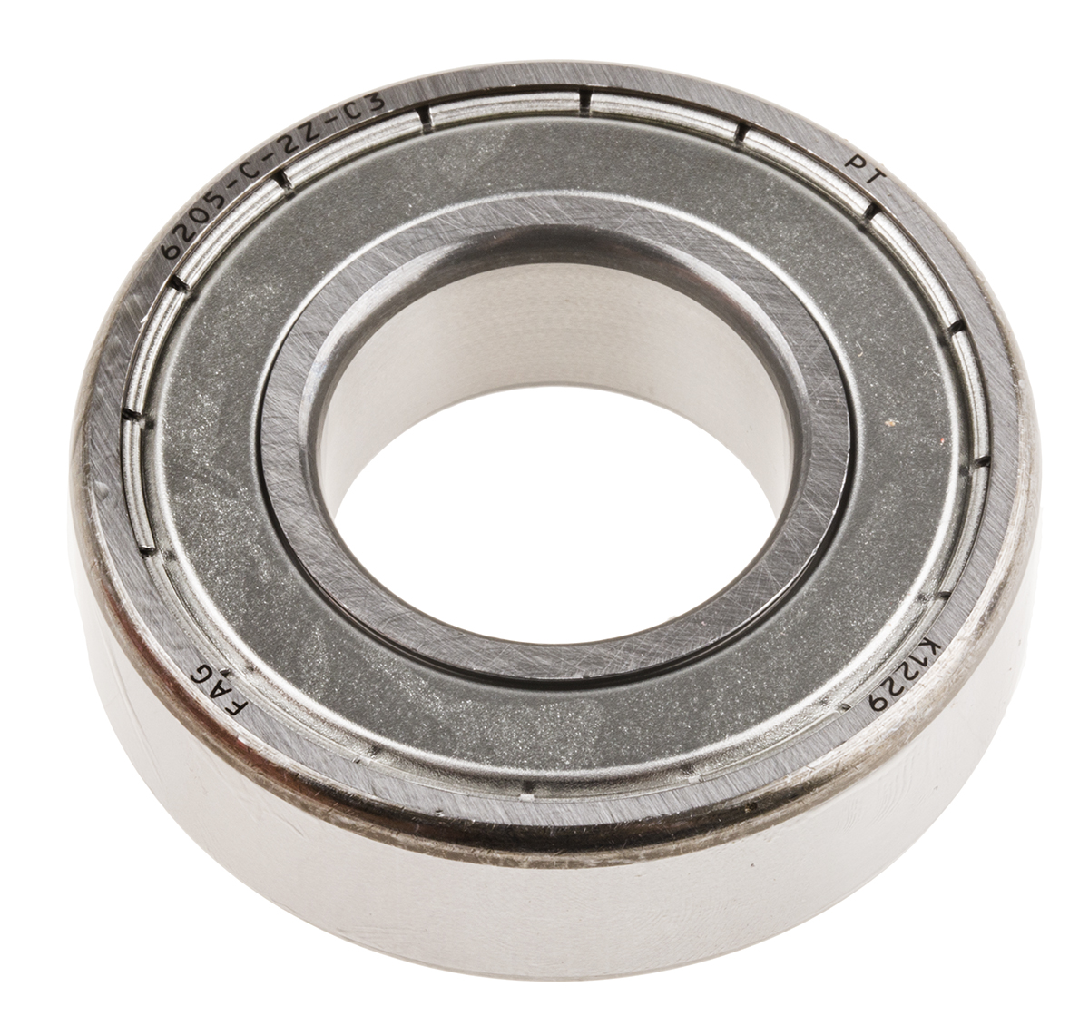 FAG 6205-C-2Z-C3 1 Row Ball Bearing - 25 mm ID, 52 mm OD