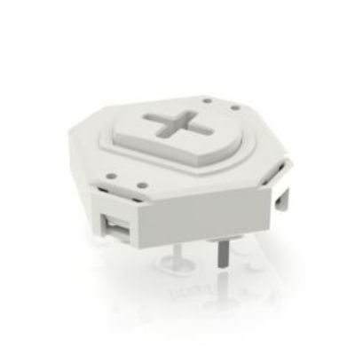 RAFI White Momentary Tactile Switch, 1 NO 250mA 15mm PCB