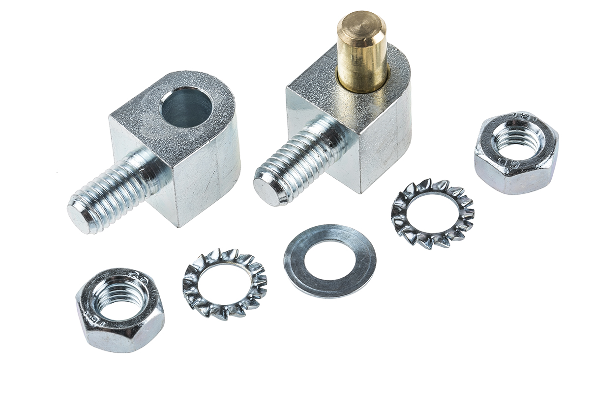 Pinet Steel Block Hinge, Bolt-on Fixing, 33mm x 16mm