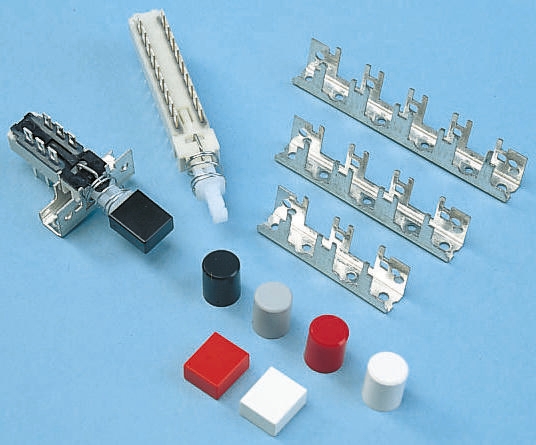 C & K Push Button Switch, 12.5mm Cutout, DPDT