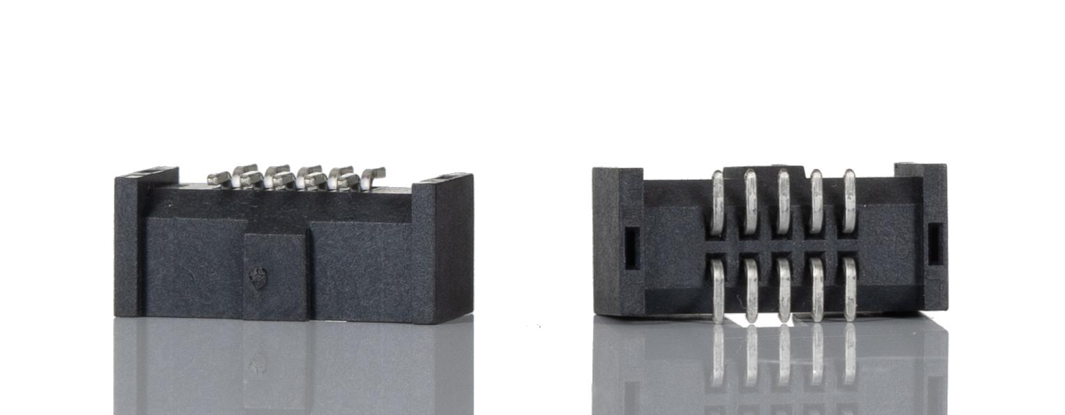 Samtec SHF Series Straight Surface PCB Header, 10 Contact(s), 1.27 mm Pitch, 2 Row, Shrouded