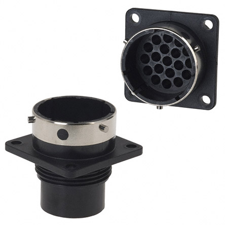 Souriau Sunbank by Eaton Circular Connector, 23 Contacts, Flange, Standard Connector, Plug, Male, IP65, UTG Series