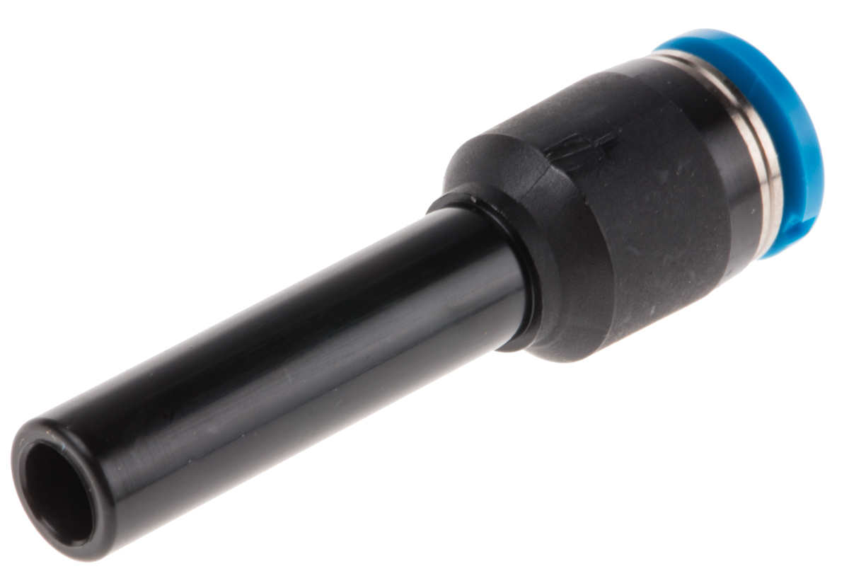 Festo QS Series Reducer Nipple, Push In 6 mm to Push In 4 mm, Tube-to-Tube Connection Style, 153041