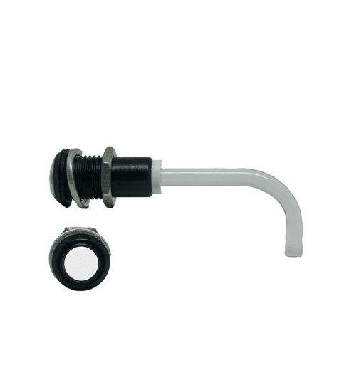 RHD-1100-2000-F9P67PR Bivar, Panel Mount Right Angle LED Light Pipe, Clear Round Lens