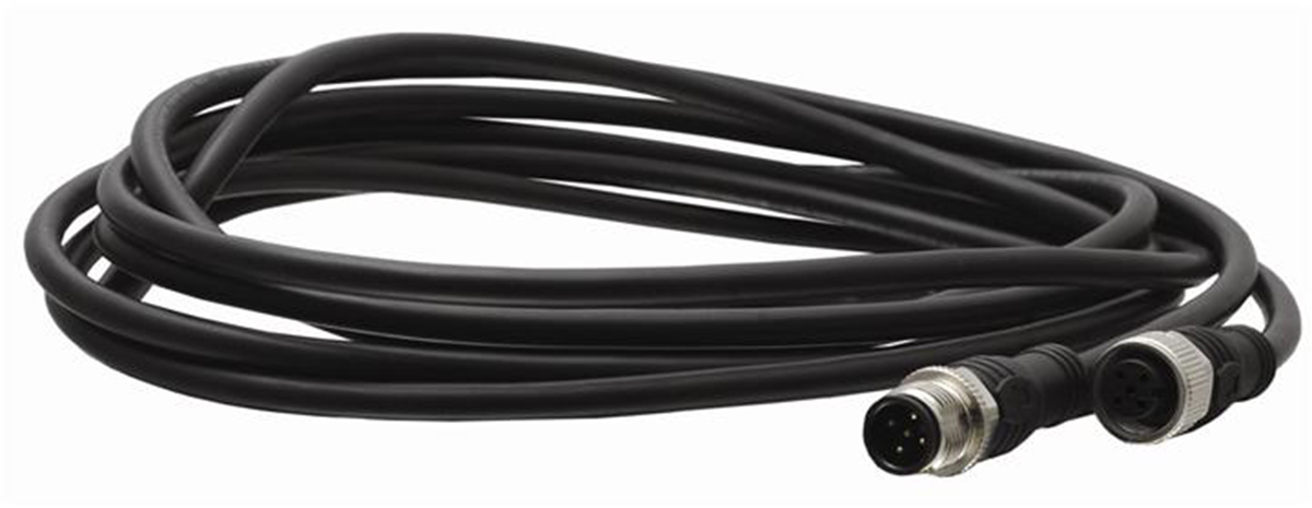 ABB Jokab Male 5 way Threaded to Female 5 way M12 5 Sensor Actuator Cable, 3 m