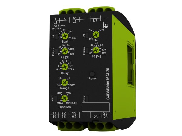 Tele Phase Monitoring Relay, 1, 3 Phase, 24 → 240V ac, DIN Rail
