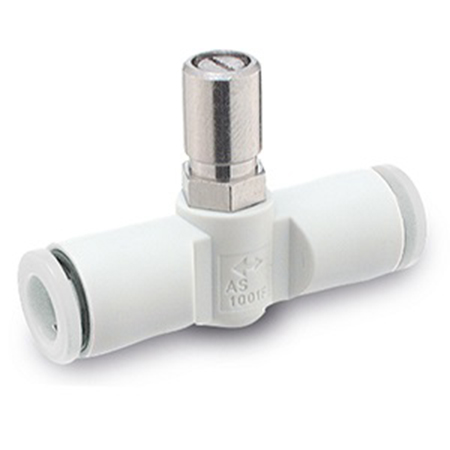SMC AS Series Tube Speed Controller, 8mm Tube Inlet Port x 8mm Tube Outlet Port