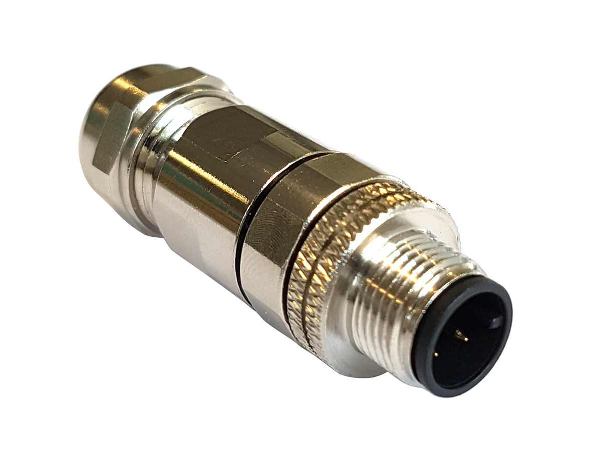 Bulgin Circular Connector, 12 Contacts, Panel, M12 Connector, Plug, Male, IP67, Buccaneer M12 Series