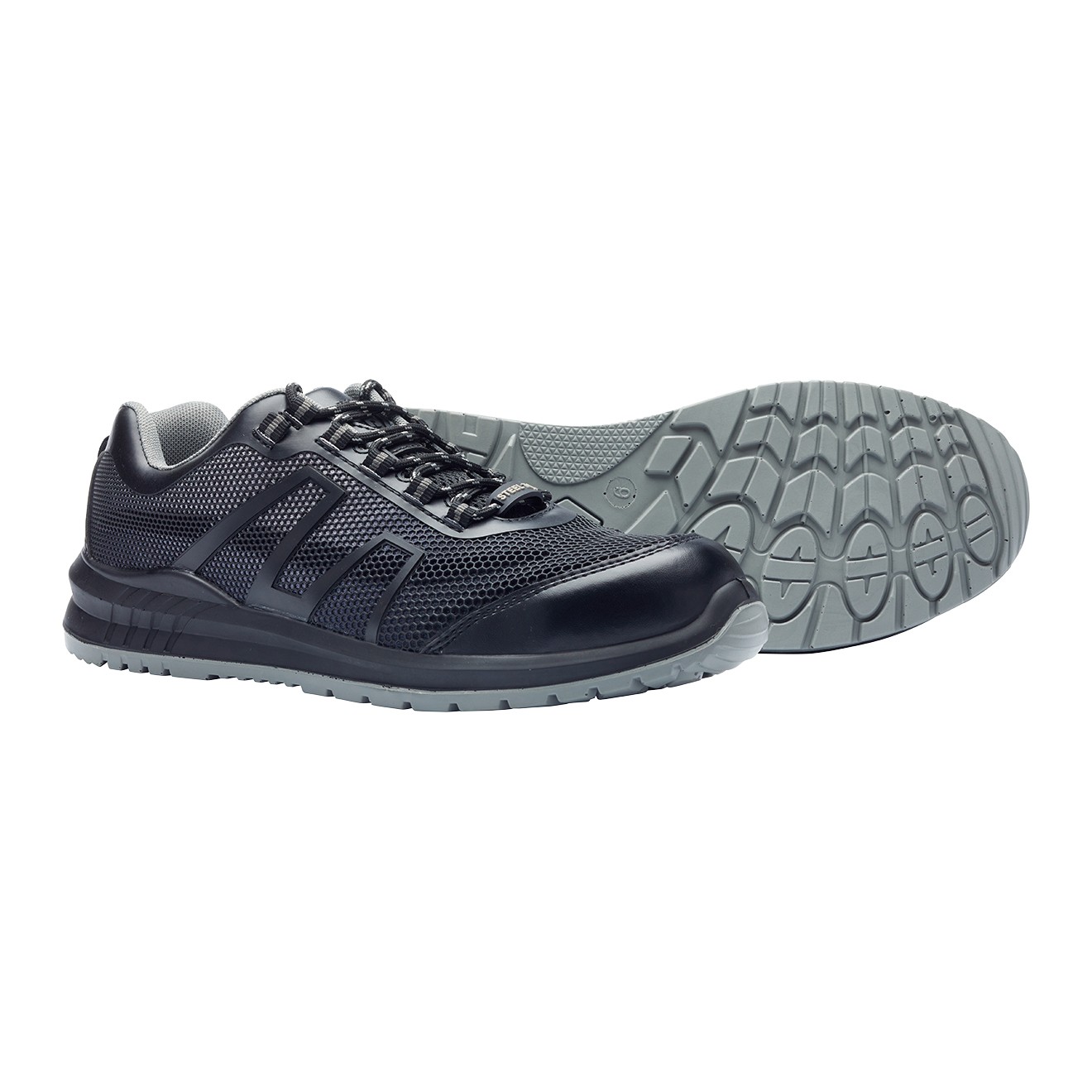 Blackrock SF96 Unisex Black Steel  Toe Capped Safety Trainers, UK 11, EU 46