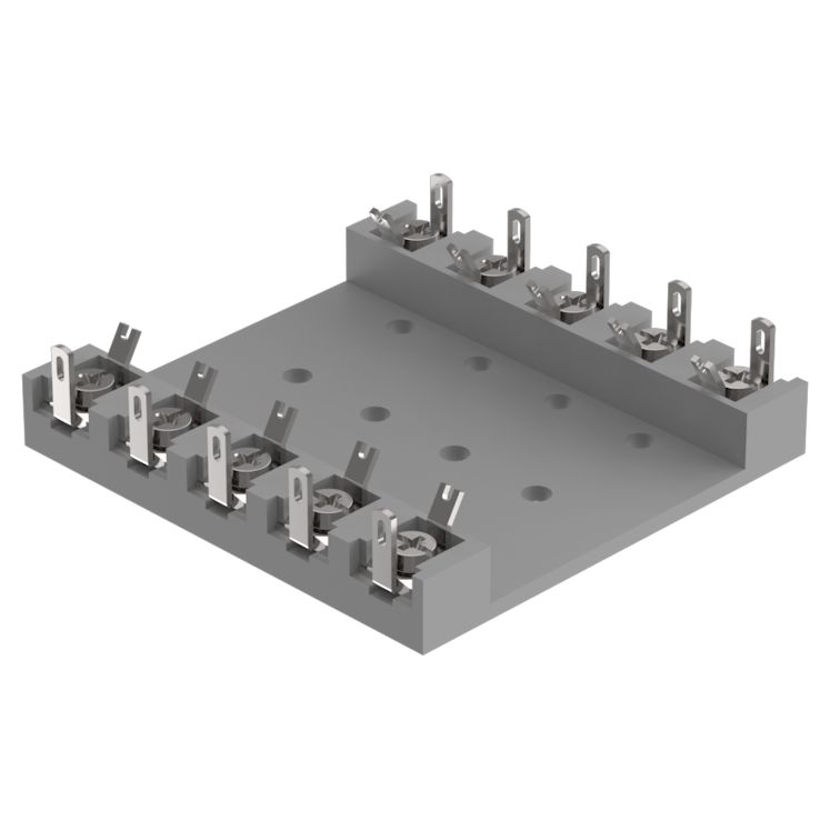 EAO, Series 02 Terminal Plate Empty for use with Fitting With Series Resistors