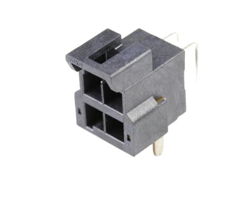 Molex 172316 Series Right Angle Through Hole PCB Header, 4 Contact(s), 3.5 mm Pitch, 2 Row, Shrouded