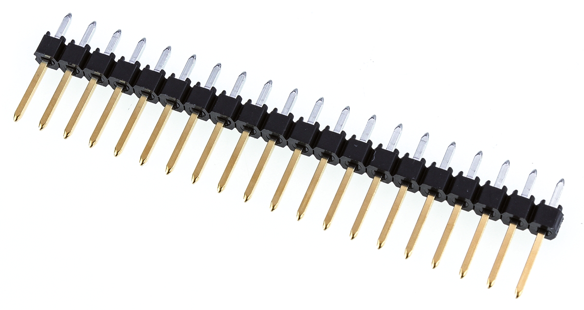 Molex C-Grid III Series Straight Through Hole Pin Header, 20 Contact(s), 2.54 mm Pitch, 1 Row, Unshrouded