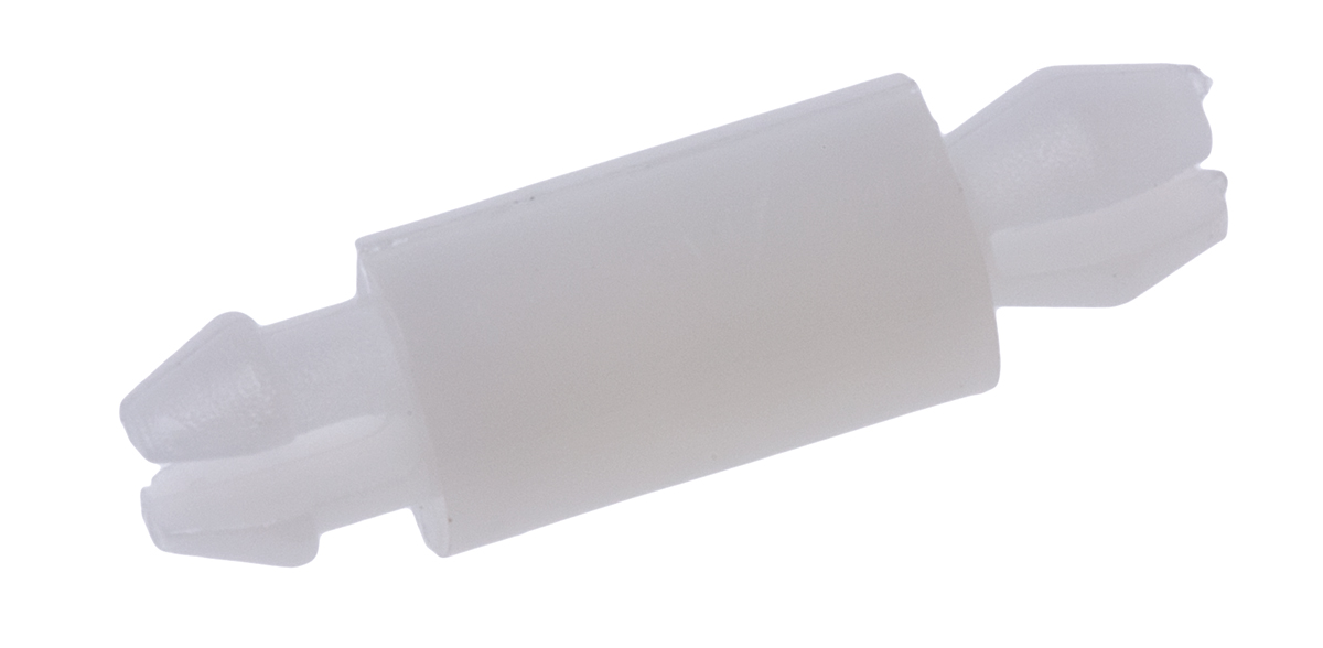 MSPM-5-01 , 7.9mm High Nylon PCB Post for 3.18mm PCB Hole, 4.6mm Base