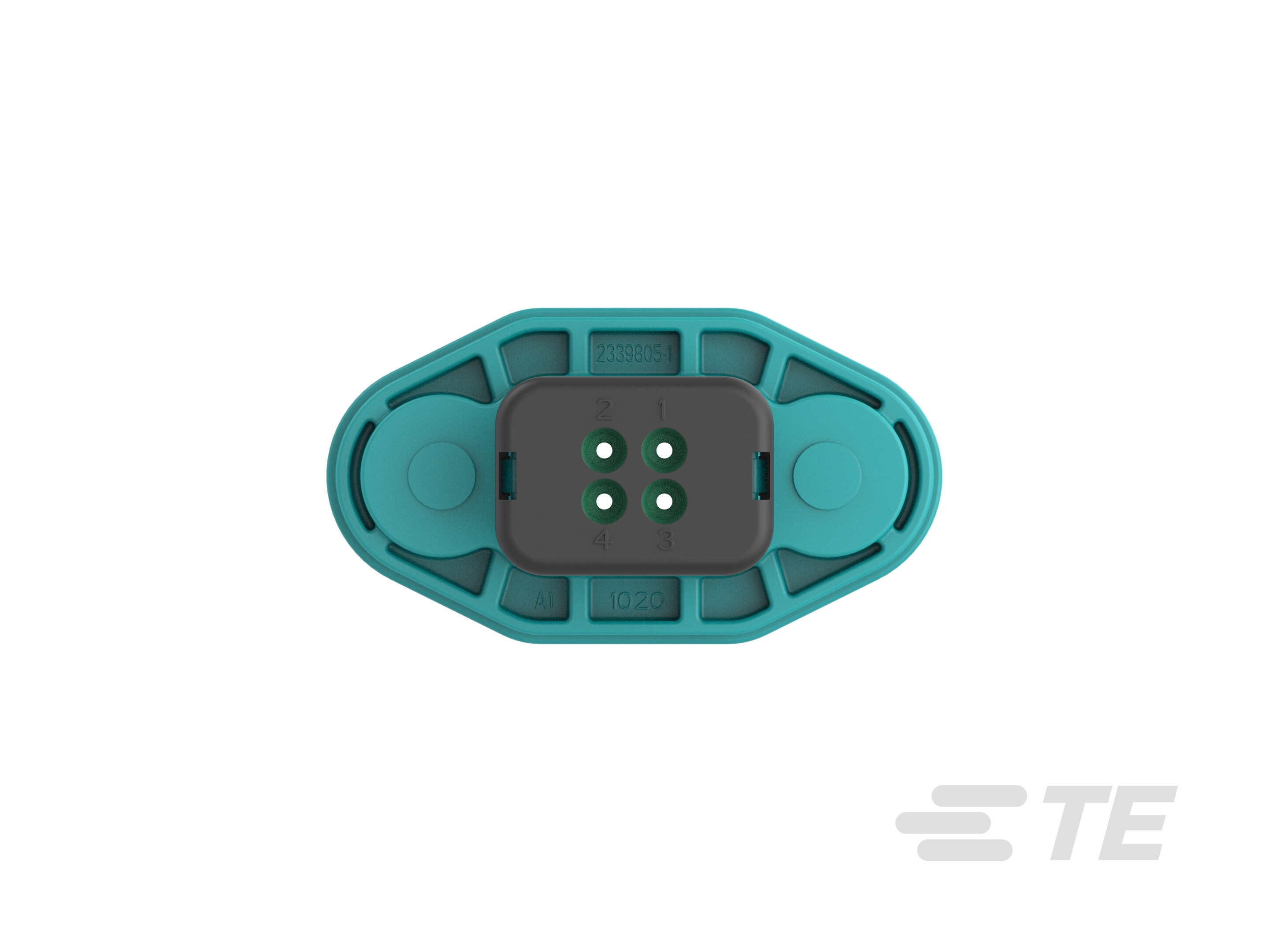 TE Connectivity, AMPSEAL 16 Connector Housing Plug 4 Way, Crimp Termination 2339729-1