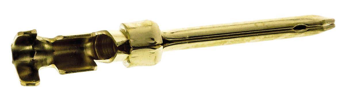 TE Connectivity, AMPLIMITE HDP-20 Series, size 20 Male Crimp D-sub Connector Contact, Gold over Nickel Signal, 24