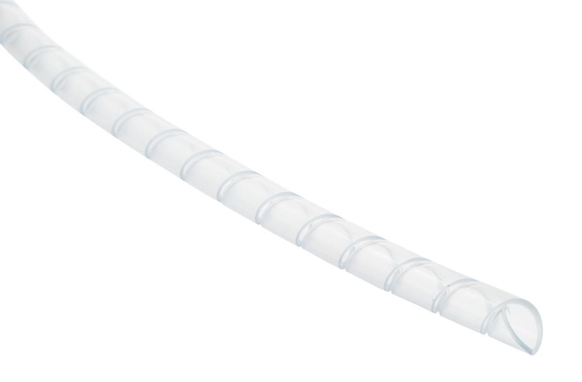 HellermannTyton Spiral Wrap, I.D 4mm, 20mm PA 6 nylon SBPA Series