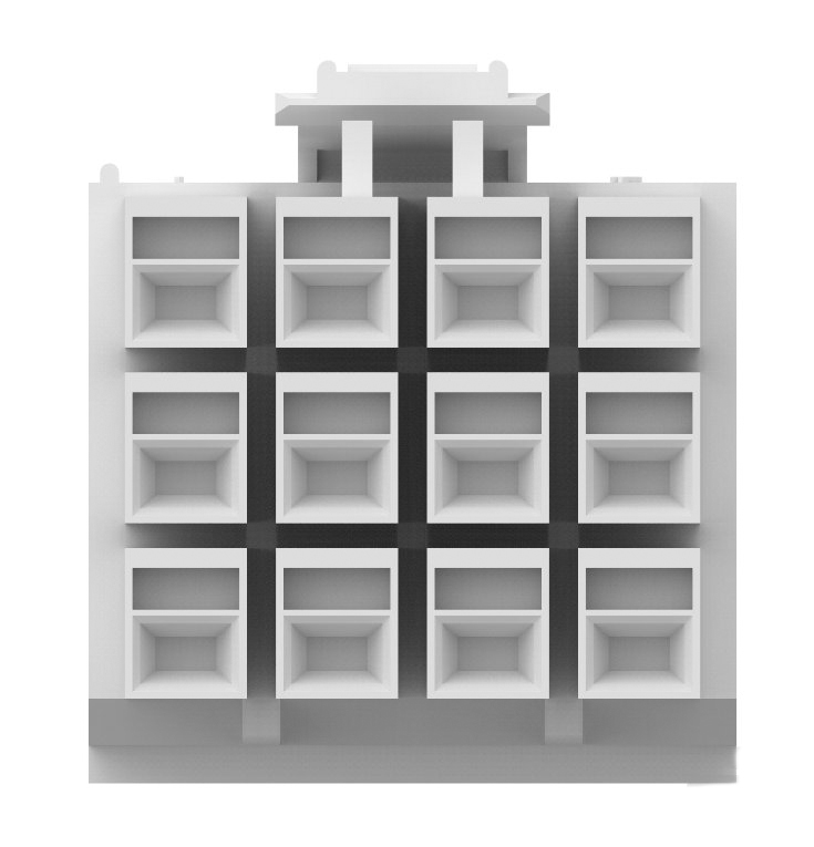 TE Connectivity, AMP Universal Power Male Connector Housing, 3.96mm Pitch, 12 Way, 3 Row