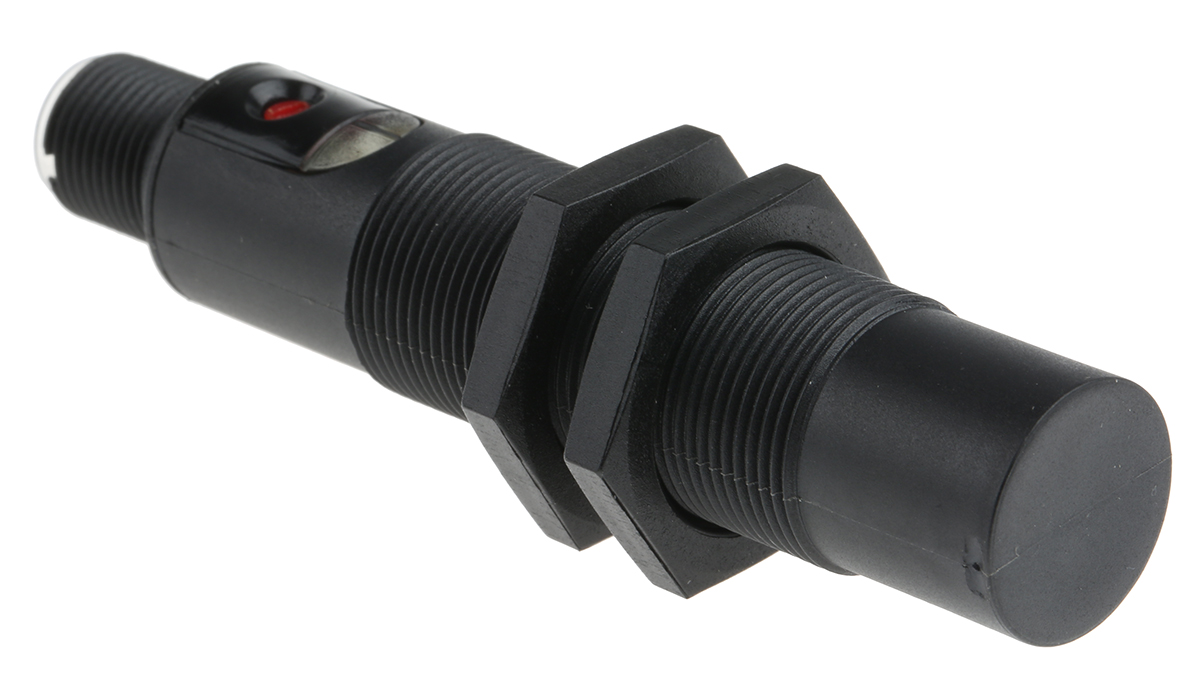 BALLUFF Capacitive Threaded Barrel Proximity Sensor, M18, 15 mm Detection, PNP NO, 10 → 30 V dc