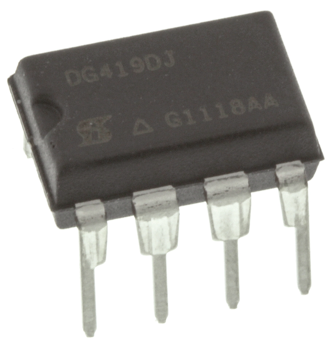 Vishay DG419DJ-E3 Analogue Switch Single SPDT 15 V, 18 V, 24 V, 28 V, 8-Pin PDIP