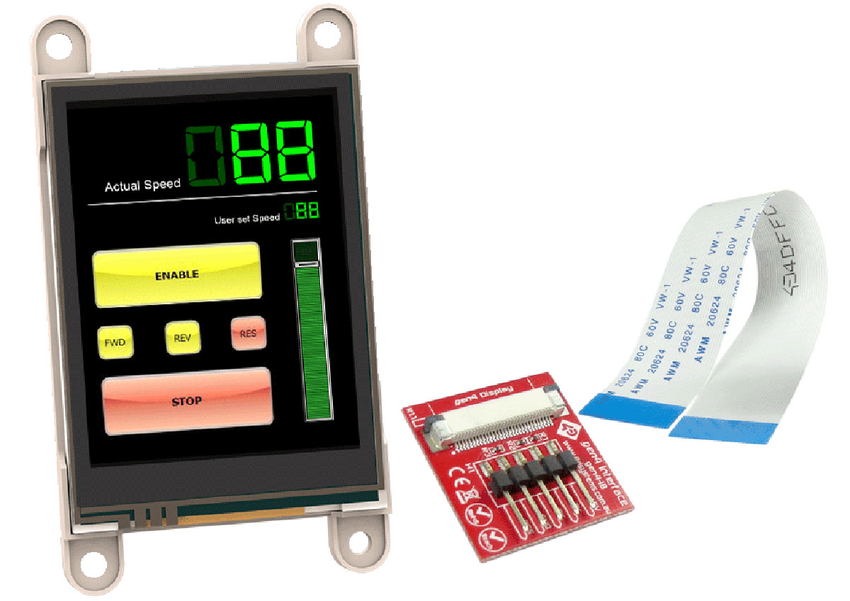 4D Systems gen4-uLCD-28DT TFT LCD Colour Display / Touch Screen, 2.8in, 240 x 320pixels