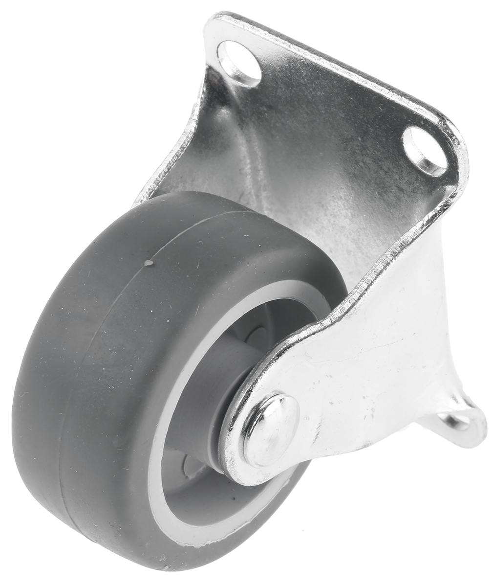 Guitel Hervieu Fixed Castor Wheel, 15kg Capacity, 42mm Wheel