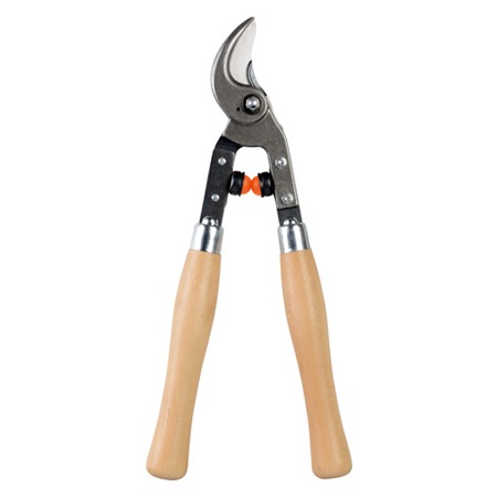 Bahco Wood Handle Secateurs, 30mm maximum cutting capacity