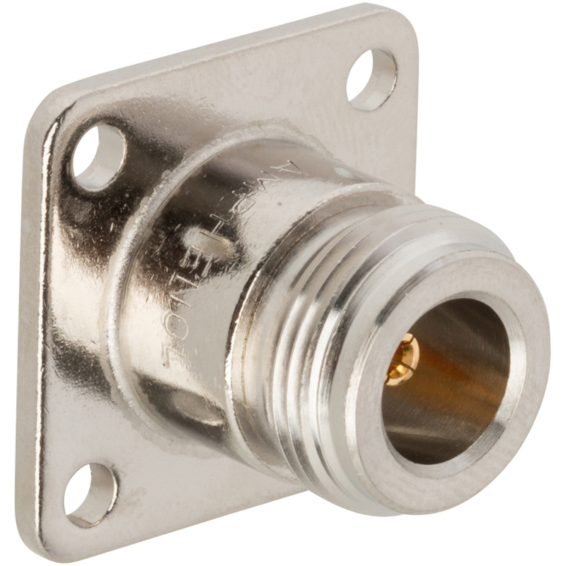 Amphenol RF 082-97-RFX Series, Jack Panel Mount N Connector, 50Ω, Solder Cup Termination, Straight Body