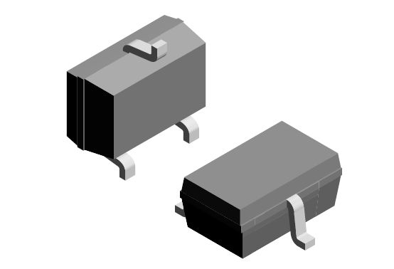 Vishay VCAN16A2-03GHE3-08, Dual-Element Bi-Directional ESD Protection Diode, 140W, 3-Pin SOT-323