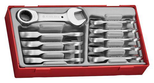 Teng Tools 10-Piece Spanner Set, 10 mm, 11 mm, 12 mm, 13 mm, 14 mm, 15 mm, 16 mm, 17 mm, 18 mm, 19 mm