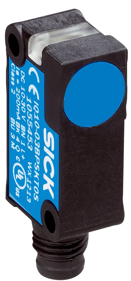 IQB Series Inductive Rectangular-Style Inductive Proximity Sensor, M8 x 1, 2 mm Detection, PNP Output, 10 → 30 V