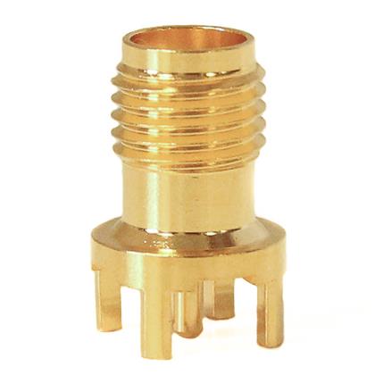 Mueller Electric, Jack PCB Mount SMA Connector, 50Ω, Solder Termination, Straight Body