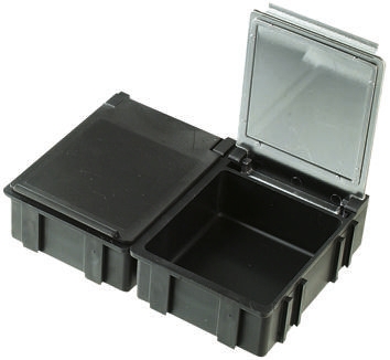 Licefa Grey, Transparent ABS Compartment Box, 15mm x 37mm x 41mm