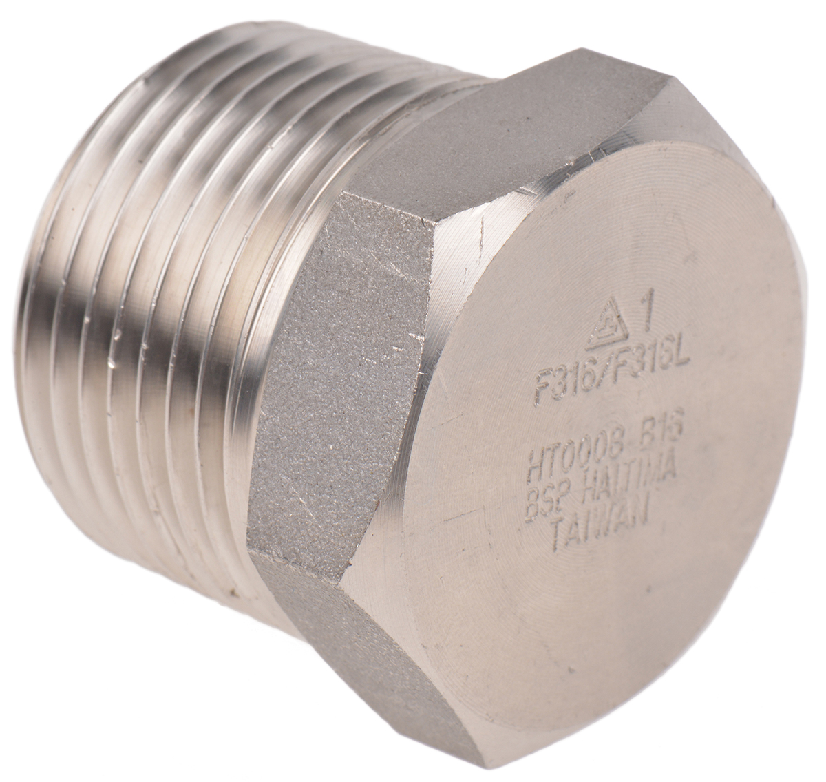 RS PRO Stainless Steel Pipe Fitting, Straight Hexagon Hexagon Plug, Male R 1in