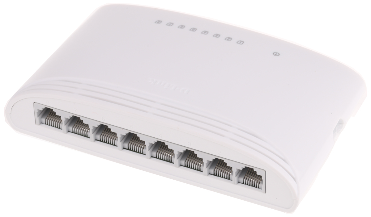D-Link 8-Port Gigabit Unmanaged Desktop Switch, Unmanaged 8 Port Network Switch, UK
