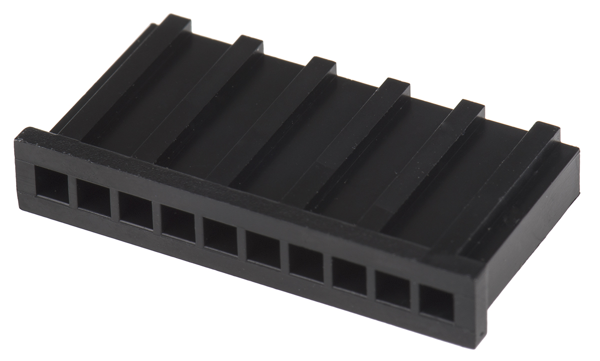 TE Connectivity, AMPMODU MOD II Female Connector Housing, 2.54mm Pitch, 10 Way, 1 Row