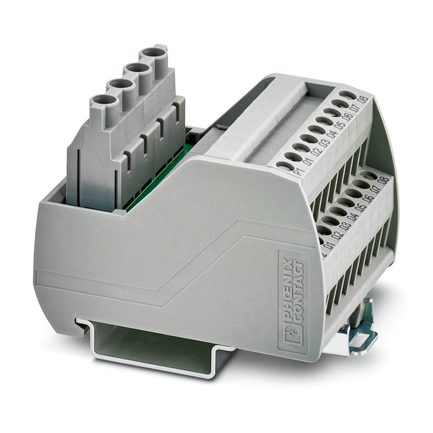 Phoenix Contact Distribution Block, 2 Way, 0.2 → 6mm², 15A, 250 V AC/DC, Grey