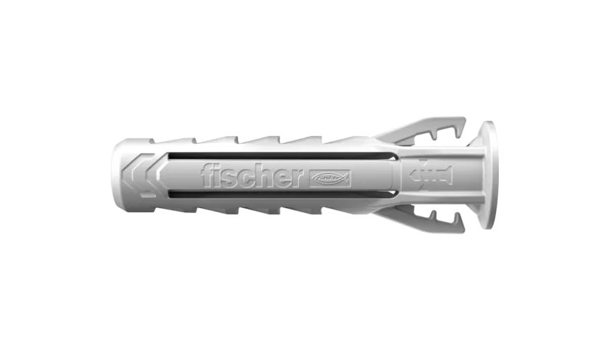 Fischer Fixings Grey Nylon Wall Plug, 30mm Length, 6mm Fixing Hole Diameter