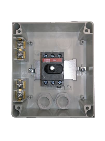 ABB 3 Pole Switch Disconnector - 25A Maximum Current, 9kW Power Rating, IP65