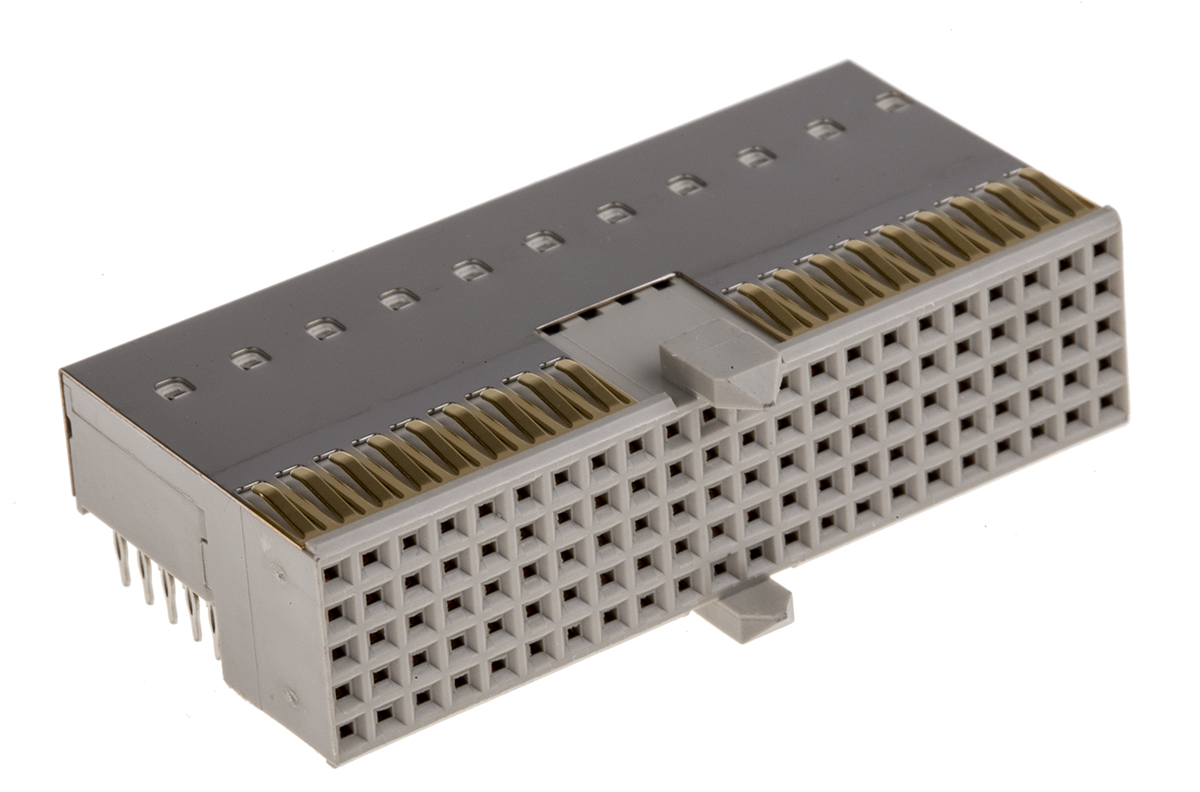 HARTING, Har-Bus HM 2mm Pitch Backplane Connector, Female, Right Angle, 7 Row, 110 Way