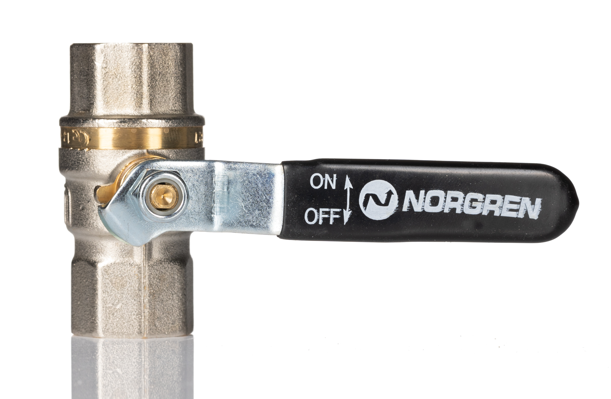 Norgren Nickel Plated Brass Full Bore, 2 Way, Ball Valve, Threaded, Rp 1/2in, -0.4 → 40bar Operating Pressure