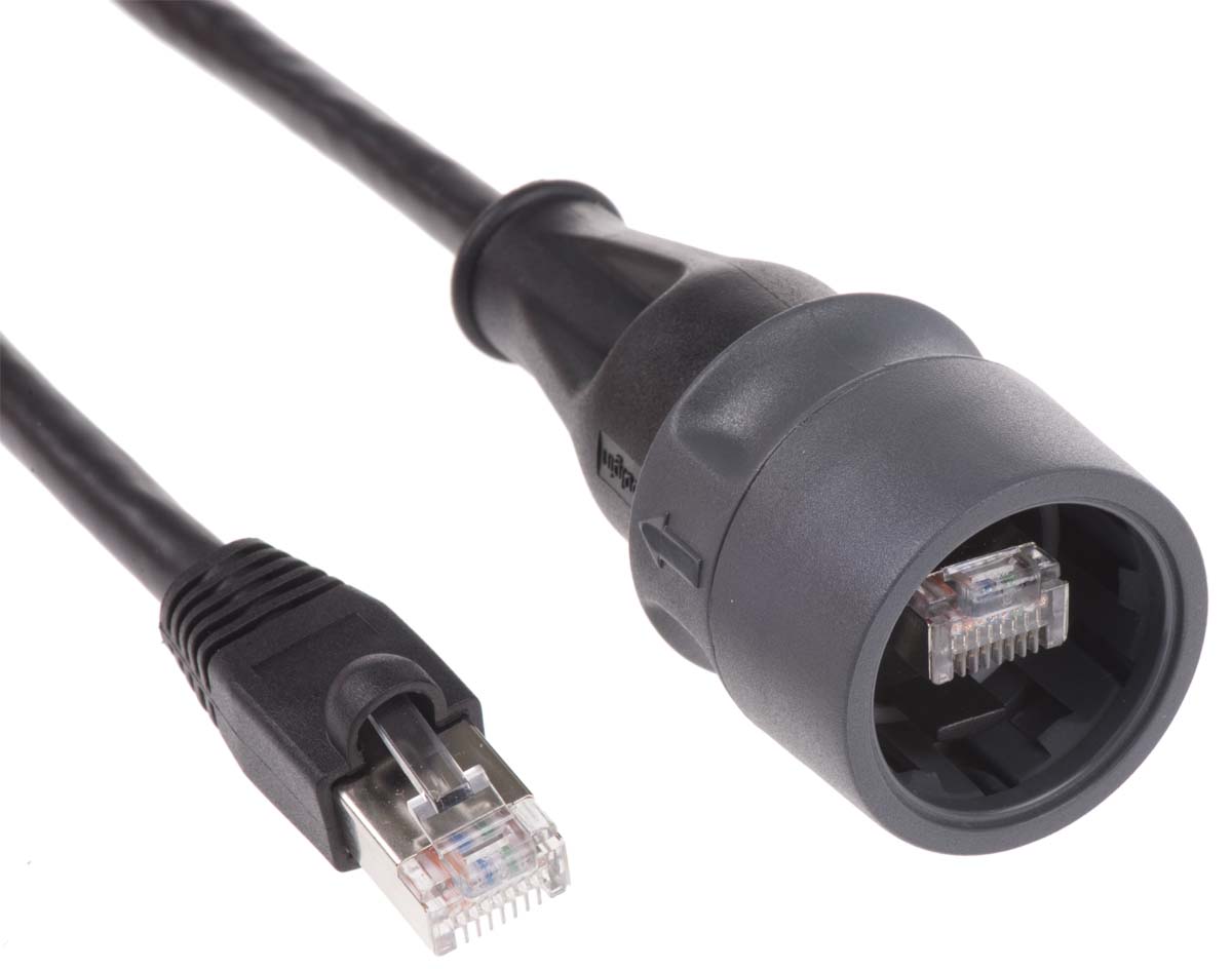 Bulgin Buccaneer Series Male RJ45 Connector, Cable Mount, Cat5e, S-FTP Shield Straight 8P8C -Way