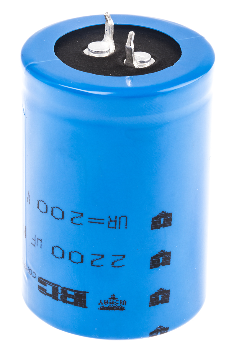 Vishay 2200μF Aluminium Electrolytic Capacitor 200V dc, Snap-In - MAL215752222E3