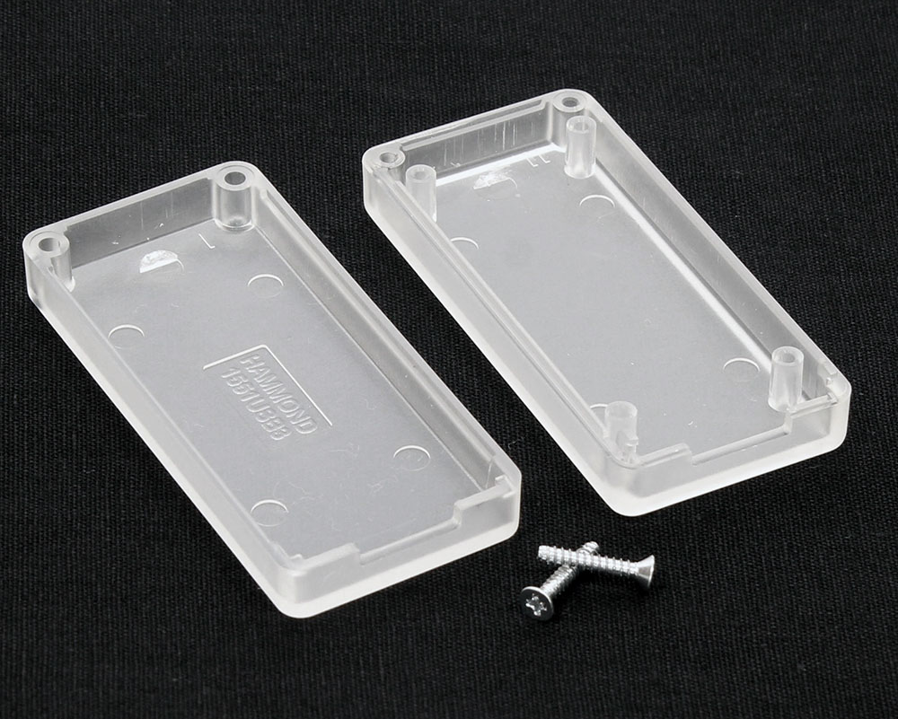 Hammond 1551 Series Translucent White ABS Enclosure, IP54, Translucent White Lid, 65 x 30 x 15.5mm