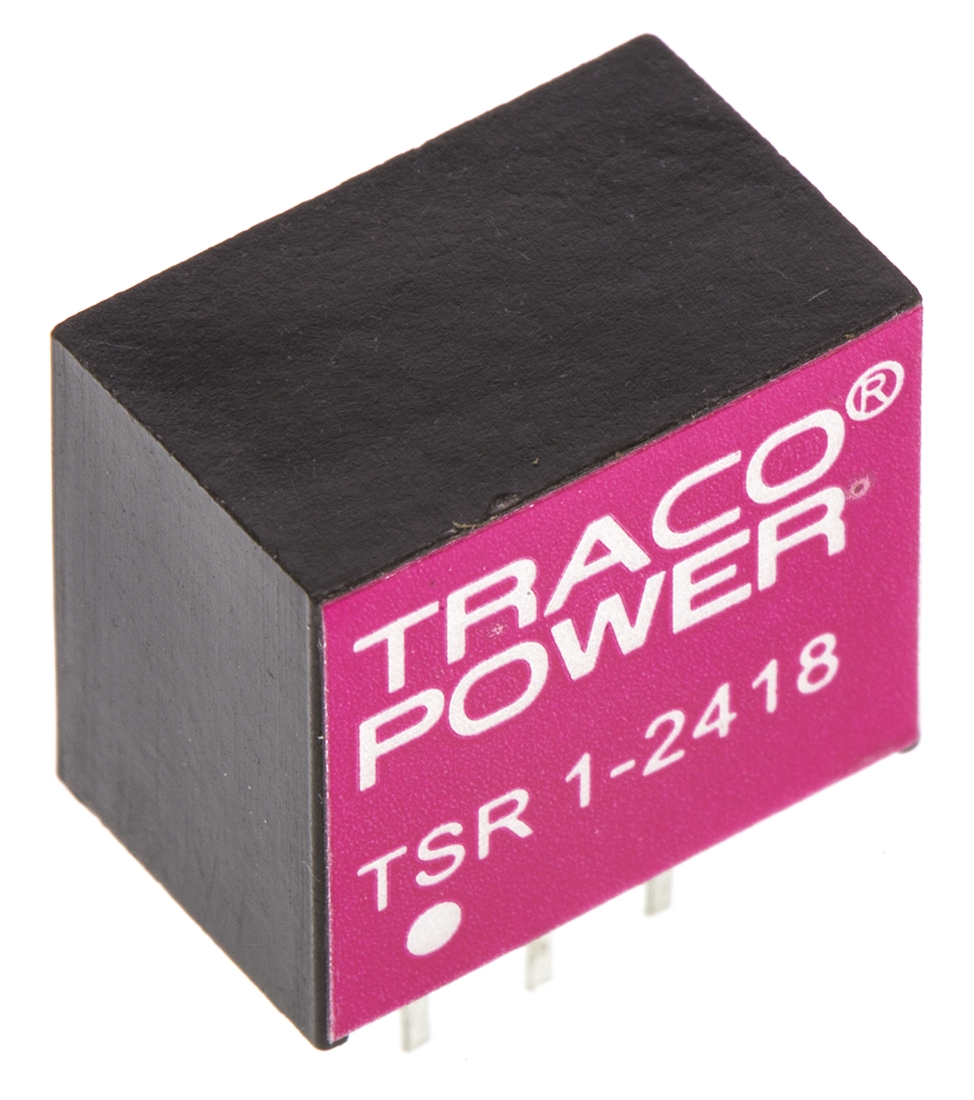 TRACOPOWER Switching Regulator, Through Hole, 1.8V dc Output Voltage, 4.6 → 36V dc Input Voltage, 1A Output