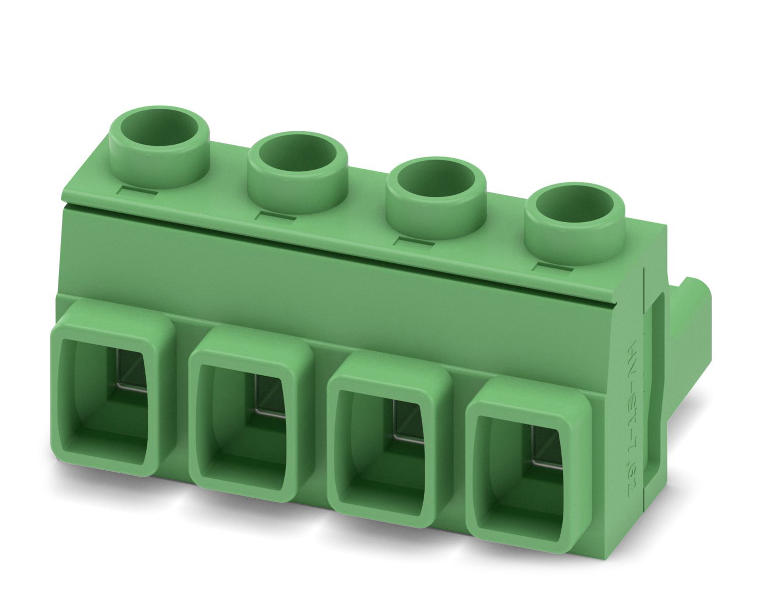 Phoenix Contact, 7.62mm Pitch, GMSTB 2.5 HCV/ 4-ST-7.62, 4 Way, , Pluggable Terminal Block, Plug, Cable Mount, Screw